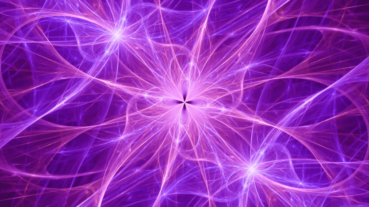 Abstract purple plasma energy background