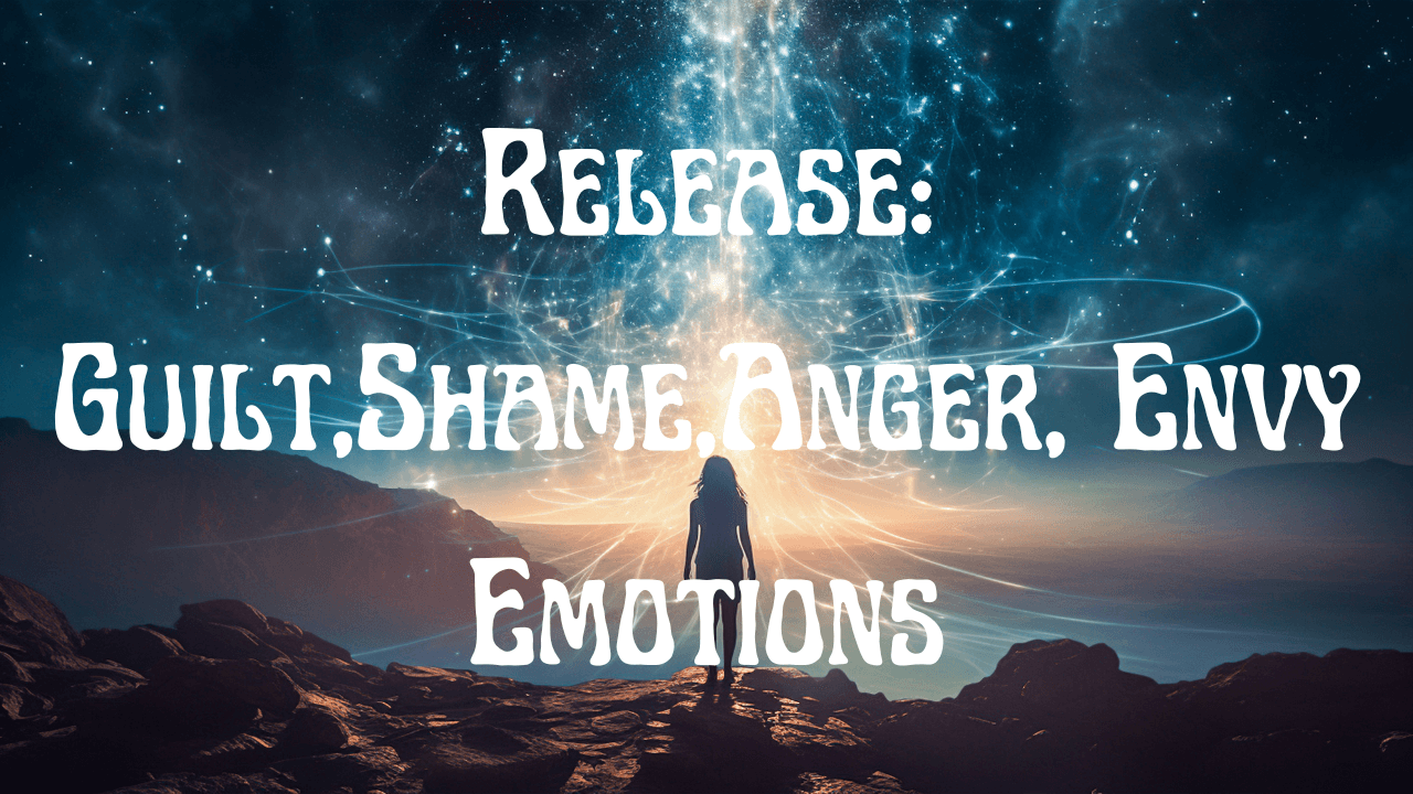 Release negative emotions: guilt, shame, anger, envy