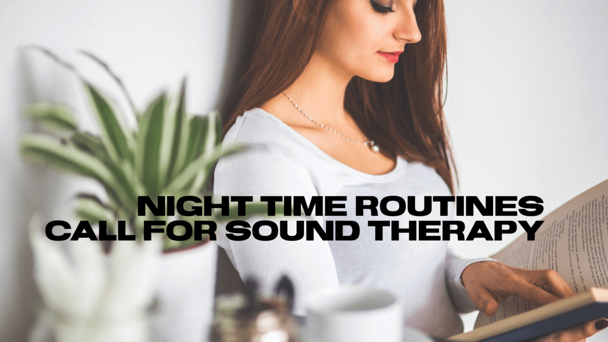 Woman reading book, plant, relaxing evening routine.