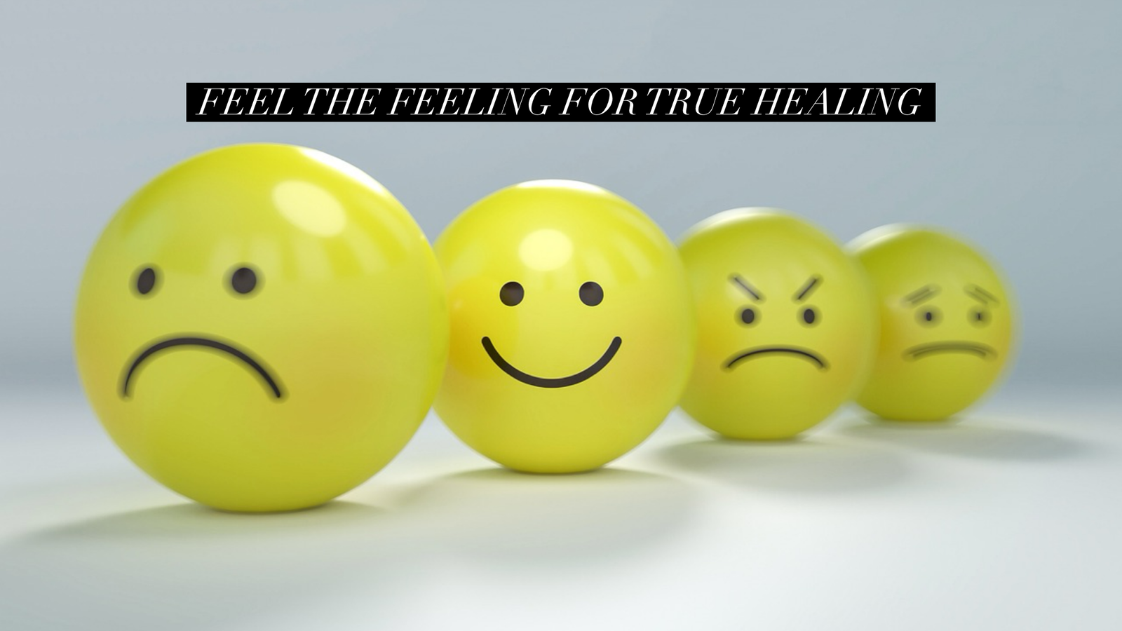 Four emoticons showing different emotions