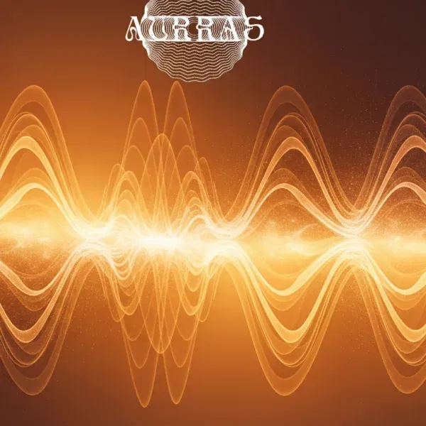 Abstract sound waves for meditation session.