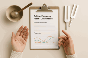 Clipboard with cellular frequency consultation chart