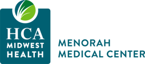 HCA Midwest Health logo with leaf