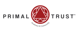 Primal Trust logo with red geometric emblem